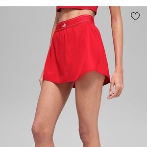 ALO Yoga Match Point Skirt Bright Red